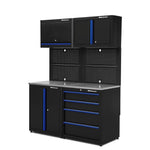 Montezuma Economy 6-Piece Garage Cabinet Combo – Set 1-BKMZECAD-Garage Giant 