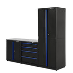 Montezuma Standard 3-Piece Garage Cabinet Combo – Set 1-BKMZSCEFH-Garage Giant 