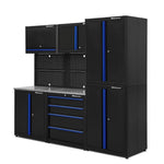 Montezuma Standard 8-Piece Garage Cabinet Combo – Set 1-BKMZSCADG-Garage Giant 