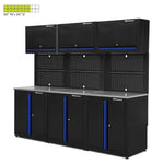 Montezuma Standard 9-Piece Garage Cabinet Combo – Set 1-BKMZSCAAA-Garage Giant 