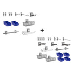 Newage Products Slatwall Backsplash Hook Kit-51720-12-Piece-Garage Giant 