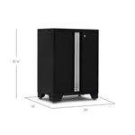 Newage Products Bold 3.0 Series 2-Door 24" Base Cabinet-50002-Grey-Garage Giant 