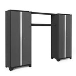 Newage Products Bold 3.0 Series Grey Multi-Use Lockers With 48" Integrated Display Shelf-50670-None-Garage Giant 
