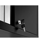 Newage Products Bold 3.0 Series 3-Piece Wall Cabinet Set With Integrated Display Shelf-50653-Grey-48"-None-Garage Giant 