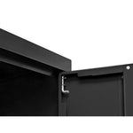 Newage Products Bold 3.0 Series 3-Piece Wall Cabinet Set With Integrated Display Shelf-50653-Grey-48"-None-Garage Giant 