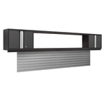 Newage Products Bold 3.0 Series 3-Piece Wall Cabinet Set With Integrated Display Shelf-50653-Grey-48"-None-Garage Giant 
