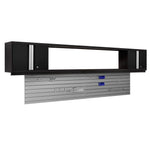 Newage Products Bold 3.0 Series 3-Piece Wall Cabinet Set With Integrated Display Shelf-50653-Grey-48"-None-Garage Giant 