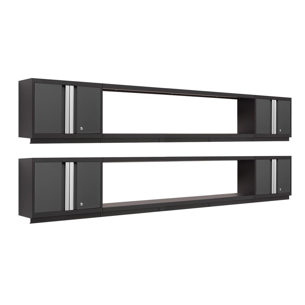 Newage Products Bold 3.0 Series 6-Piece Garage Cabinet Set With Integrated Shelves-50660-72