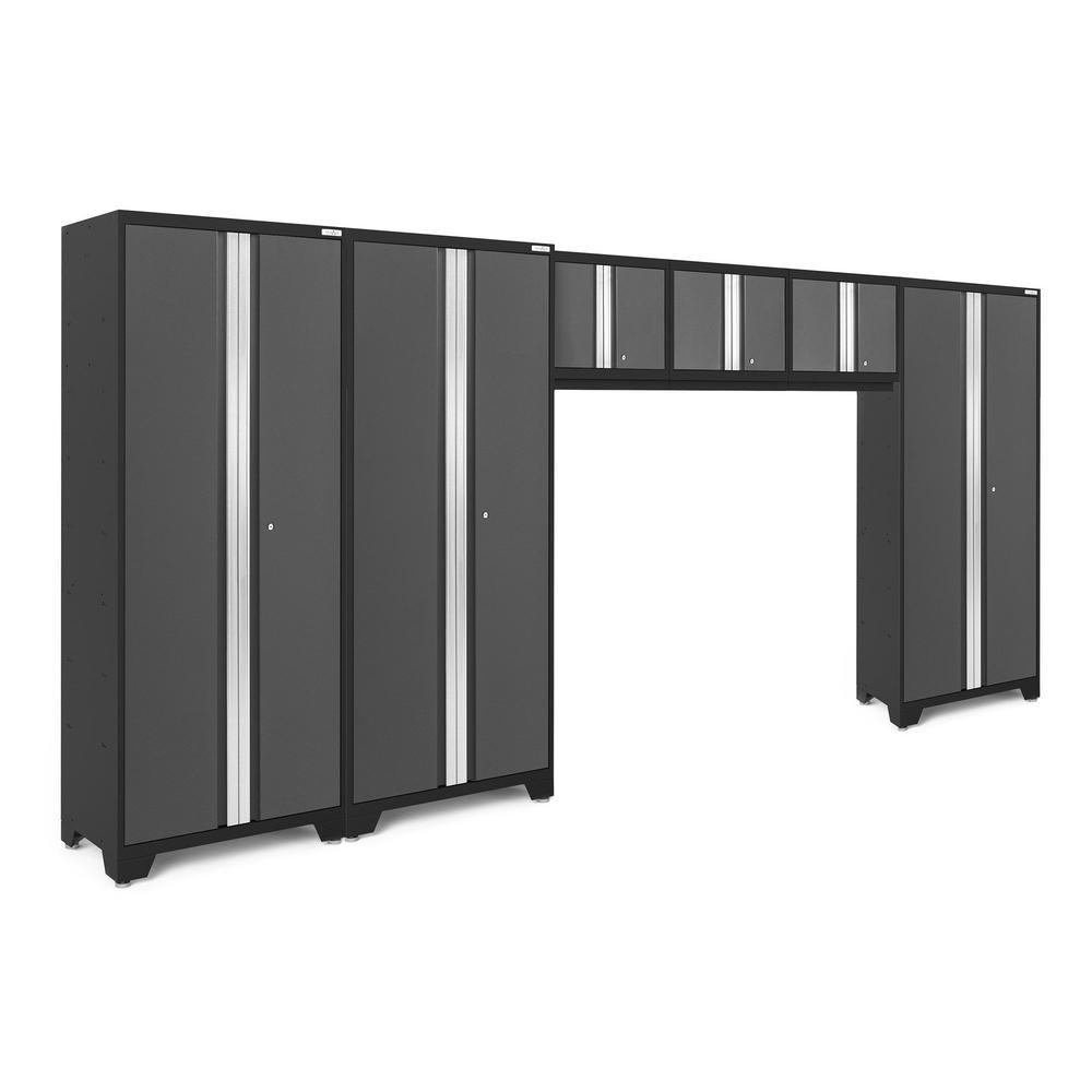 Newage Products Bold 3.0 Series 6-Piece Garage Cabinet Set With 3X Multi-Use Lockers-50678-None-Garage Giant