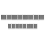 Newage Products Bold 3.0 Series 8-Piece Wall Storage System (4X 24", 4X 36")-53836-Grey-Garage Giant 