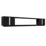 Newage Products Bold 3.0 Series 3-Piece Wall Cabinet Set With Integrated Display Shelf-63274-Black-72"-None-Garage Giant 