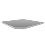 Newage Products Bold 3.0 Series Corner Worktop-36173-Stainless Steel Worktop-Garage Giant 