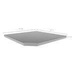 Newage Products Bold 3.0 Series Corner Worktop-36073-Bamboo Worktop-Garage Giant 