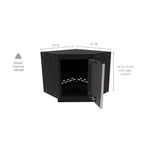 Newage Products Bold 3.0 Series Grey 21" Corner Wall Cabinet-50001-Garage Giant 
