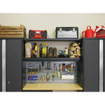 Newage Products Bold 3.0 Series Grey Multi-Use Lockers With Wall Shelves (X2)-50672-Garage Giant 