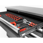 Newage Products Bold 3.0 Series Project Centre-53824-Grey-Bamboo Worktop-Garage Giant 