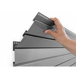 Newage Products Bold 3.0 Series Slatwall Backsplash-51701-48"-Garage Giant 