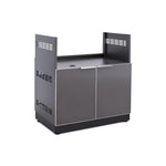 Newage Products Outdoor Kitchen Aluminum Slate Grey Glass 33" Gas Grill Cabinet-70208-Garage Giant 