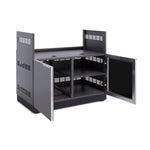 Newage Products Outdoor Kitchen Aluminum Slate Grey Glass 40" Gas Grill Cabinet-70207-Garage Giant 