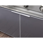 Newage Products Outdoor Kitchen Aluminum Slate Grey Glass 40" Gas Grill Cabinet-70207-Garage Giant 