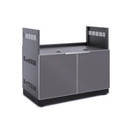 Newage Products Outdoor Kitchen Aluminum Slate Grey Glass 40" Gas Grill Cabinet-70207-Garage Giant 