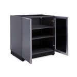 Newage Products Outdoor Kitchen Cabinets Aluminum Slate Grey Glass 32" 2-Door Cabinet-70201-Garage Giant 