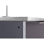 Newage Products Outdoor Kitchen Cabinets Aluminum Slate Grey Glass 32" Bar Cabinet-70204-Garage Giant 