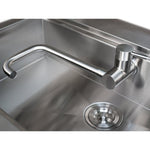 Newage Products Outdoor Kitchen Cabinets Aluminum Slate Grey Glass 32" Sink Cabinet-70202-Garage Giant 