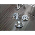Newage Products Outdoor Kitchen Cabinets Aluminum Slate Grey Glass 32" Sink Cabinet-70202-Garage Giant 
