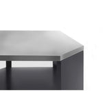 Newage Products Outdoor Kitchen Cabinets Aluminum Slate Grey Glass 90° Corner Shelf-65206-Garage Giant 