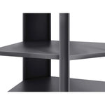 Newage Products Outdoor Kitchen Cabinets Aluminum Slate Grey Glass 90° Corner Shelf-65206-Garage Giant 