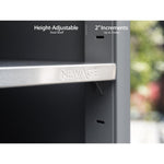 Newage Products Outdoor Kitchen Cabinets Aluminum Slate Grey Glass Kamado Cabinet-70205-Garage Giant 
