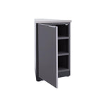 Newage Products Outdoor Kitchen Cabinets Aluminum Slate Grey Glass (X2) 45° Corner Cabinet-65205-Garage Giant 