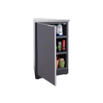 Newage Products Outdoor Kitchen Cabinets Aluminum Slate Grey Glass (X2) 45° Corner Cabinet-65205-Garage Giant 