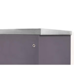 Newage Products Outdoor Kitchen Cabinets Aluminum Slate Grey Glass (X2) 45° Corner Cabinet-65205-Garage Giant 