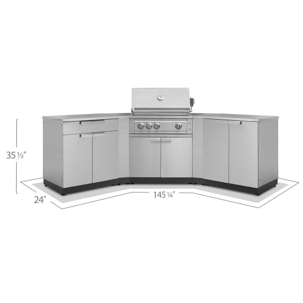 NewAge Outdoor Kitchen Classic Stainless Steel 7Piece Set