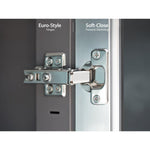 Newage Products Outdoor Kitchen Cabinets Slate Gray Aluminum 3-Piece Set With Bar Cabinet-65267-Countertop Only-Garage Giant 