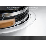 Newage Products Outdoor Kitchen Cabinets Slate Gray Aluminum 7-Piece Set With (X2) 45° Corner Cabinet-65266-Countertop Only-Garage Giant 