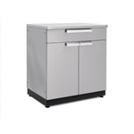 Newage Products Outdoor Kitchen Cabinets Stainless Steel 32" 2-Door Split Cabinet-70004-Garage Giant 