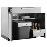 Newage Products Outdoor Kitchen Cabinets Stainless Steel 32" Bar Cabinet-70005-Garage Giant 