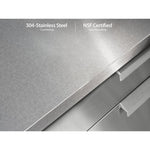 Newage Products Outdoor Kitchen Cabinets Stainless Steel 4-Piece Set With Sink Cabinet-66021-Countertop Only-Garage Giant 