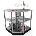 Newage Products Outdoor Kitchen Cabinets Stainless Steel 90° Corner Shelf-65006-Garage Giant 