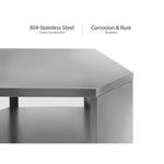 Newage Products Outdoor Kitchen Cabinets Stainless Steel 90° Corner Shelf-65006-Garage Giant 