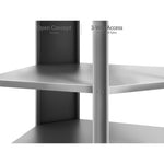 Newage Products Outdoor Kitchen Cabinets Stainless Steel 90° Corner Shelf-65006-Garage Giant 