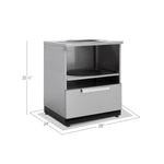 Newage Products Outdoor Kitchen Cabinets Stainless Steel Kamado Cabinet-70006-Garage Giant 