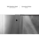 Newage Products Outdoor Kitchen Cabinets Stainless Steel Wall Cabinet-65013-Garage Giant 
