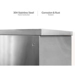 Newage Products Outdoor Kitchen Cabinets Stainless Steel (X2) 45° Corner Cabinet-65005-Garage Giant 