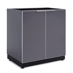 Newage Products Outdoor Kitchen Cabinets Aluminum Slate Grey Glass 32" 2-Door Cabinet-70201-Garage Giant 
