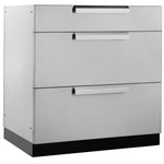 Newage Products Outdoor Kitchen Cabinets Stainless Steel 32" 3-Drawer Cabinet-70003-Garage Giant 