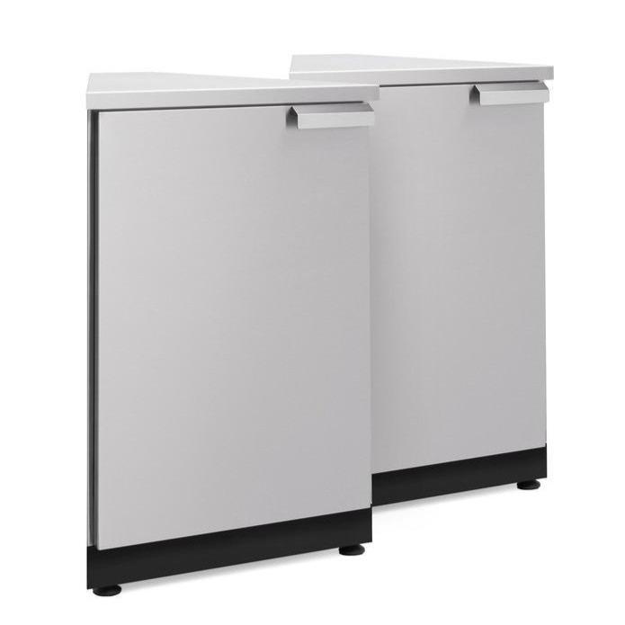 Newage Products Outdoor Kitchen Cabinets Stainless Steel (X2) 45° Corner Cabinet-65005-Garage Giant